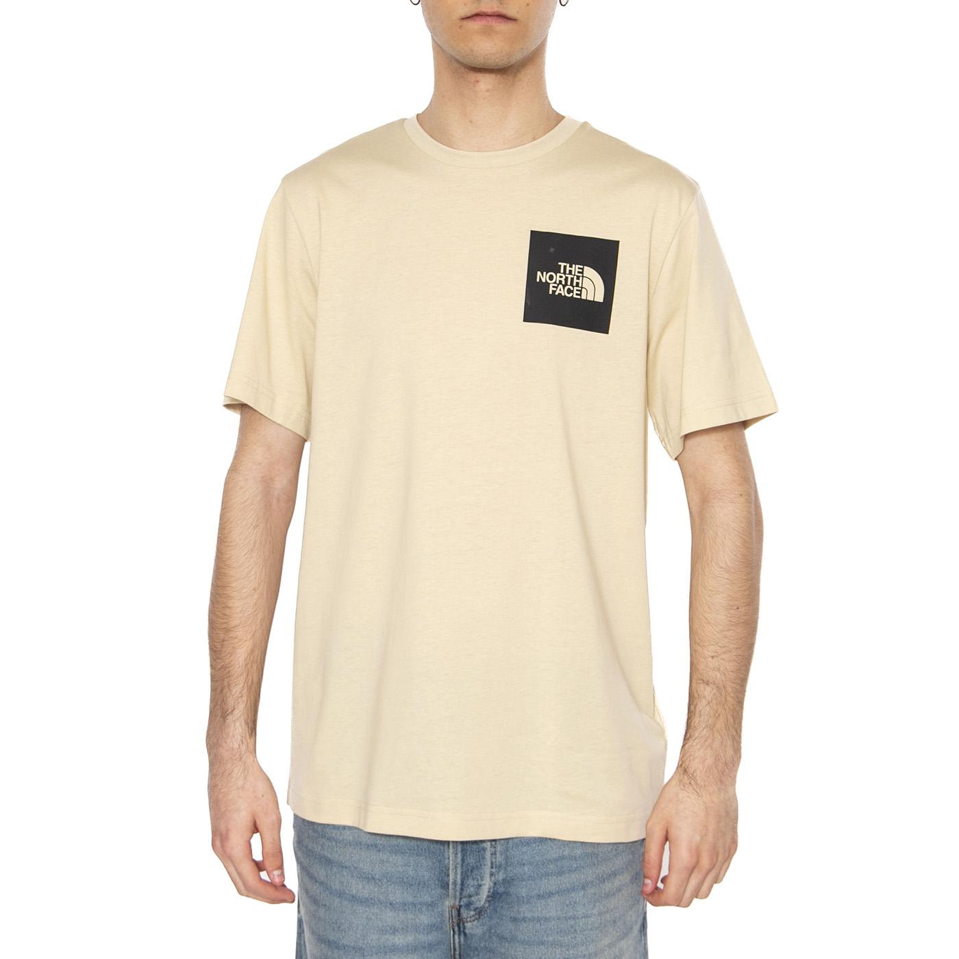 Men's S/S Fine Tee - Maglietta Girocollo Uomo Beige NF0A8A6M3X41  THE NORTH FACE 