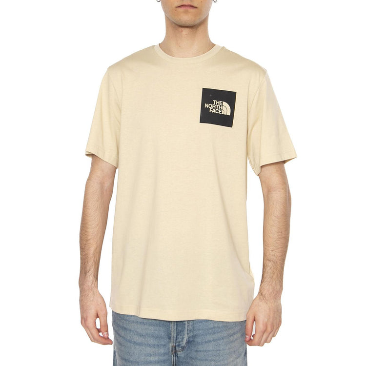Men's S/S Fine Tee - Maglietta Girocollo Uomo Beige NF0A8A6M3X41  THE NORTH FACE 
