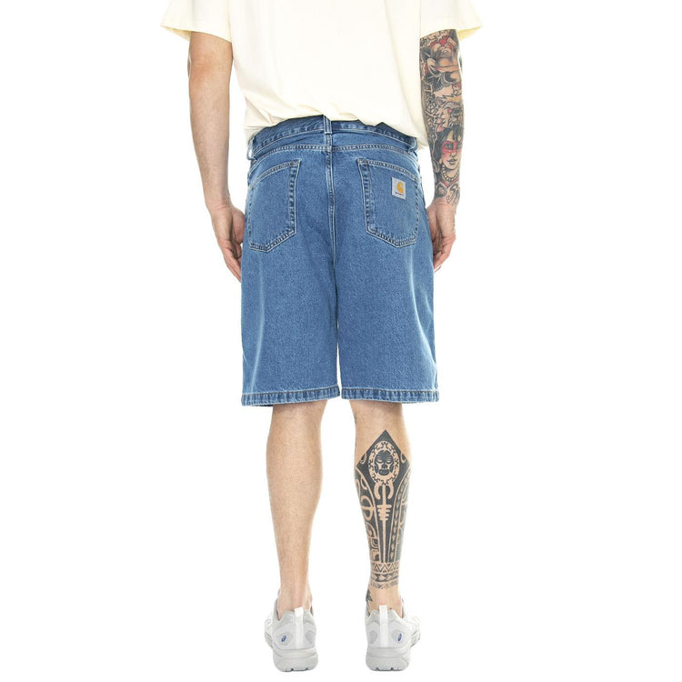 Landon Short Blue /heavy stone wash - Bermuda Denima Jeans Uomo Blu I030469.0160  CARHARTT WIP 
