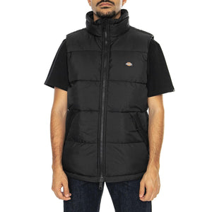 Waldenburg Vest Black - Giacca Smanicata Uomo Nera DK0A4Y2KBLK1  DICKIES 