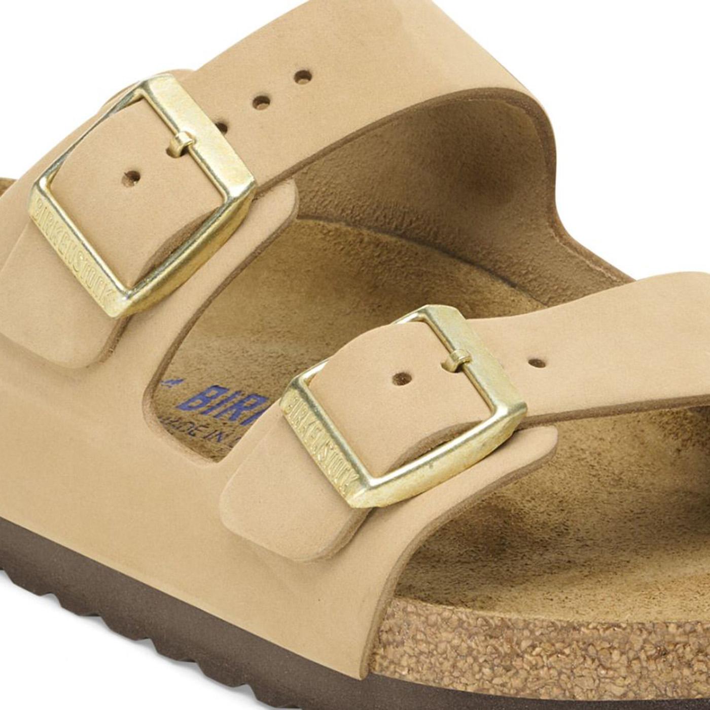 Arizona SFB sandcastle, Nubuck Leather - Sandali Donna Beige 1019016  BIRKENSTOCK 