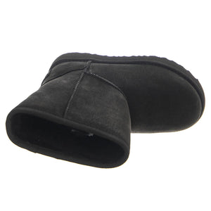 Classic Weather Short II Black K - Stivaletti Bambino Neri UGKCLSWPBK1019646T  UGG 