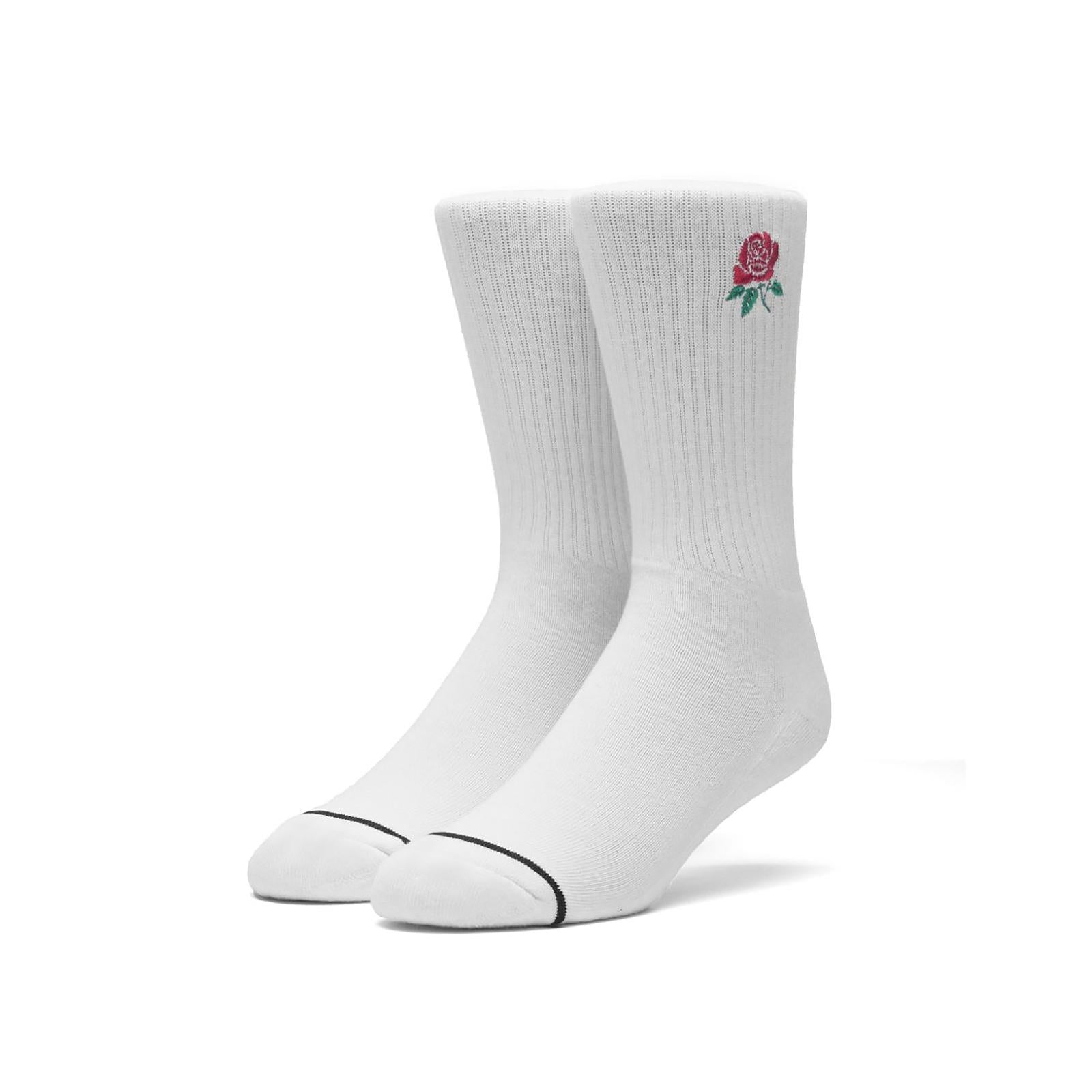 BG ROSE CREW SOCKS WHITE 118815_4  HUF 