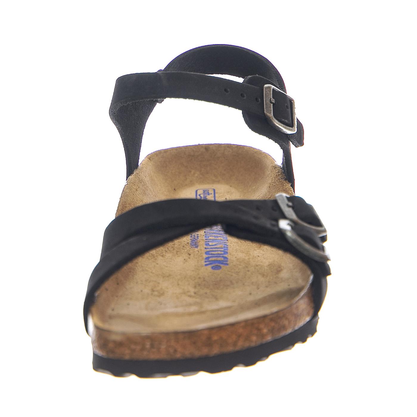 Kumba SFB black, Nubuck Leather - Sandali Donna Neri 1029526  BIRKENSTOCK 
