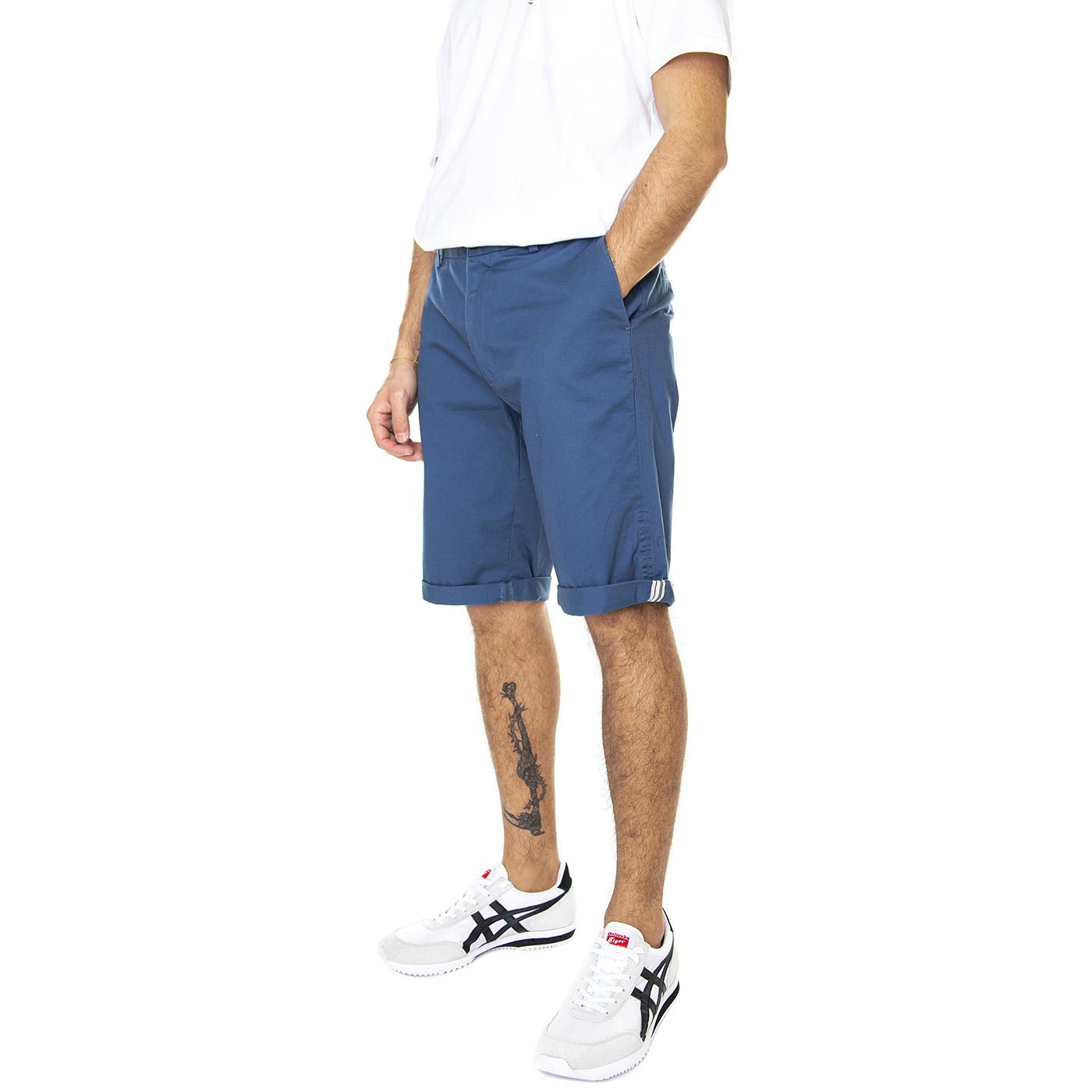 Signature Chino Short Indigo - Bermuda Uomo Blu 65091-180  BEN SHERMAN 