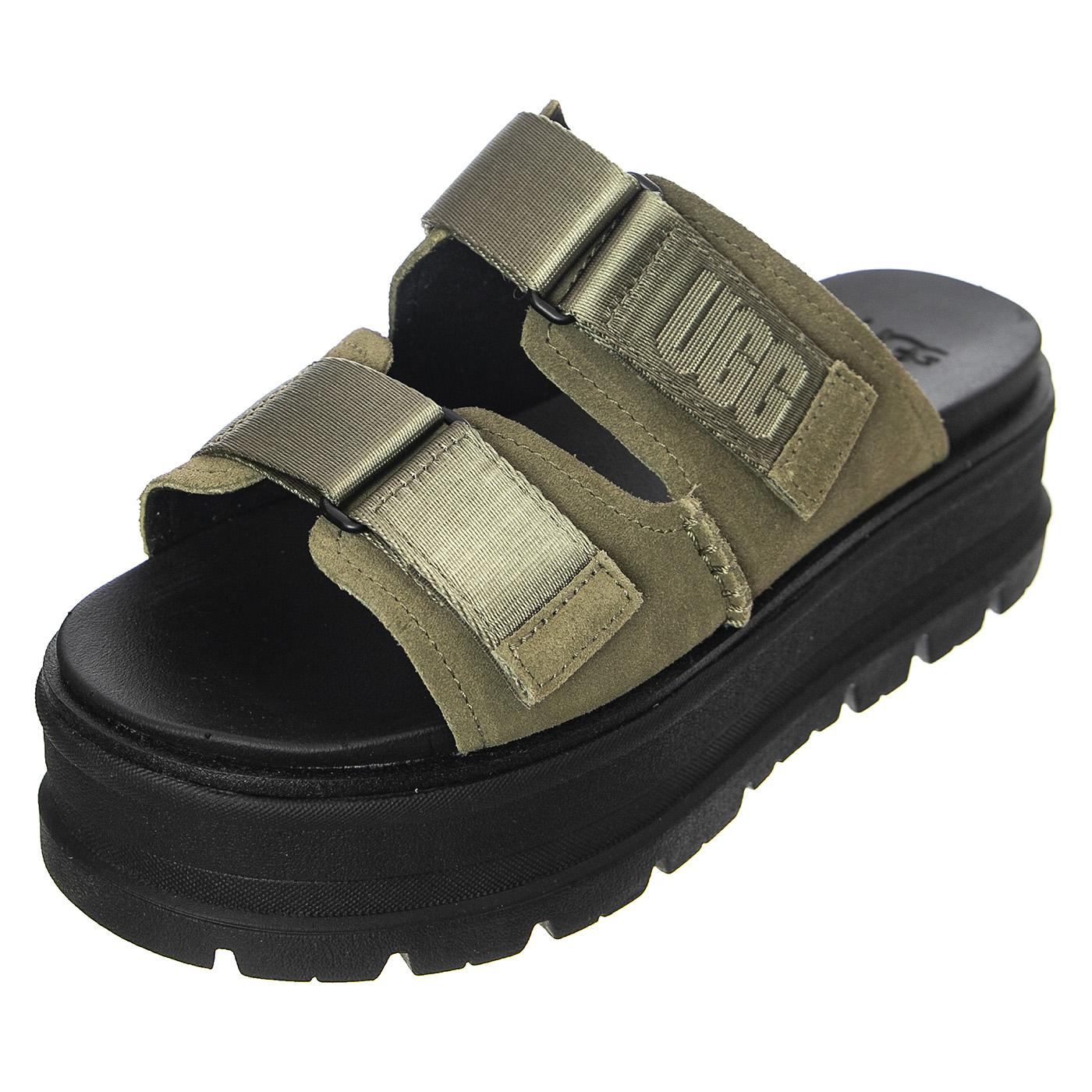 Clement Burnt Olive Suede - Sandali Donna Verdi UGSCLEMBOSD1118771W  UGG 