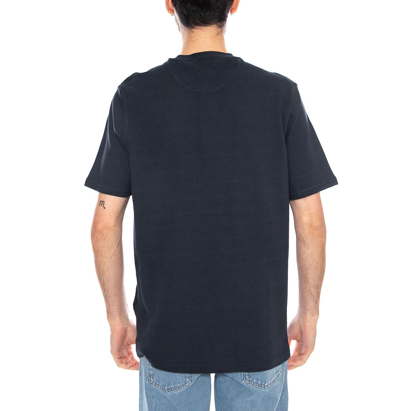 Popcorn Jacquard T-shirt Navy Blue - Maglietta Girocollo Uomo Blu TS2406V Z27 LYLE & SCOTT 