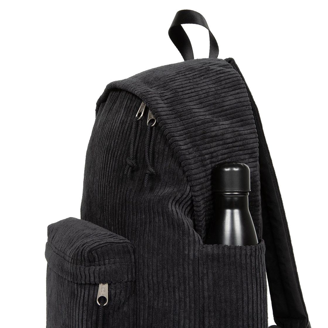 Padded Large Softrib Black - Zaino in Velluto Nero EK0A5BC3U821  EASTPAK 