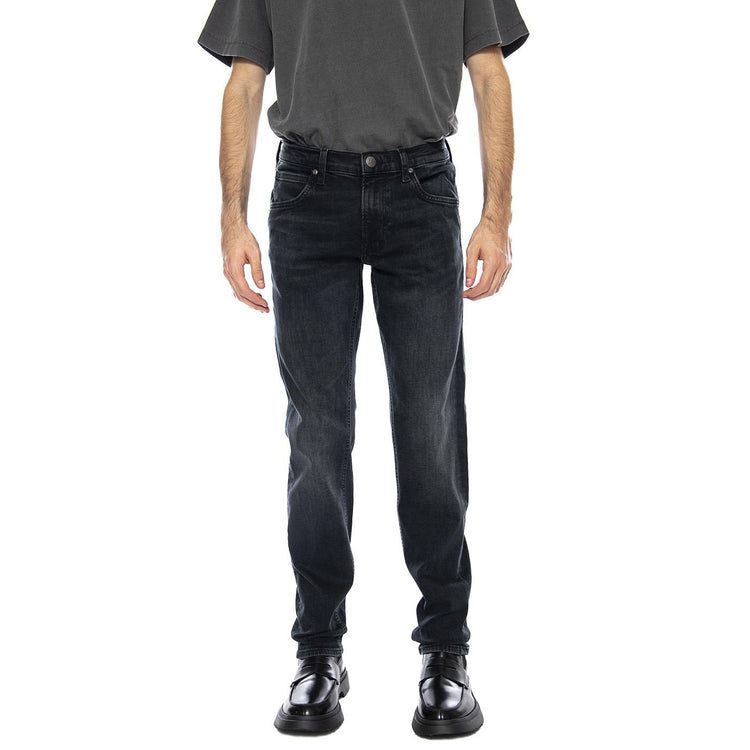 Daren Zip Fly Blue Matter Black Denim Jeans - Pantaloni Denim Jeans Uomo Neri 112371297  LEE 