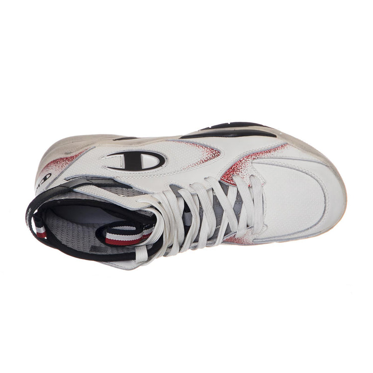 High Cut Shoe ZONE 93 HIGH LEATHER White/Black/Red S20533-WW006  CHAMPION 