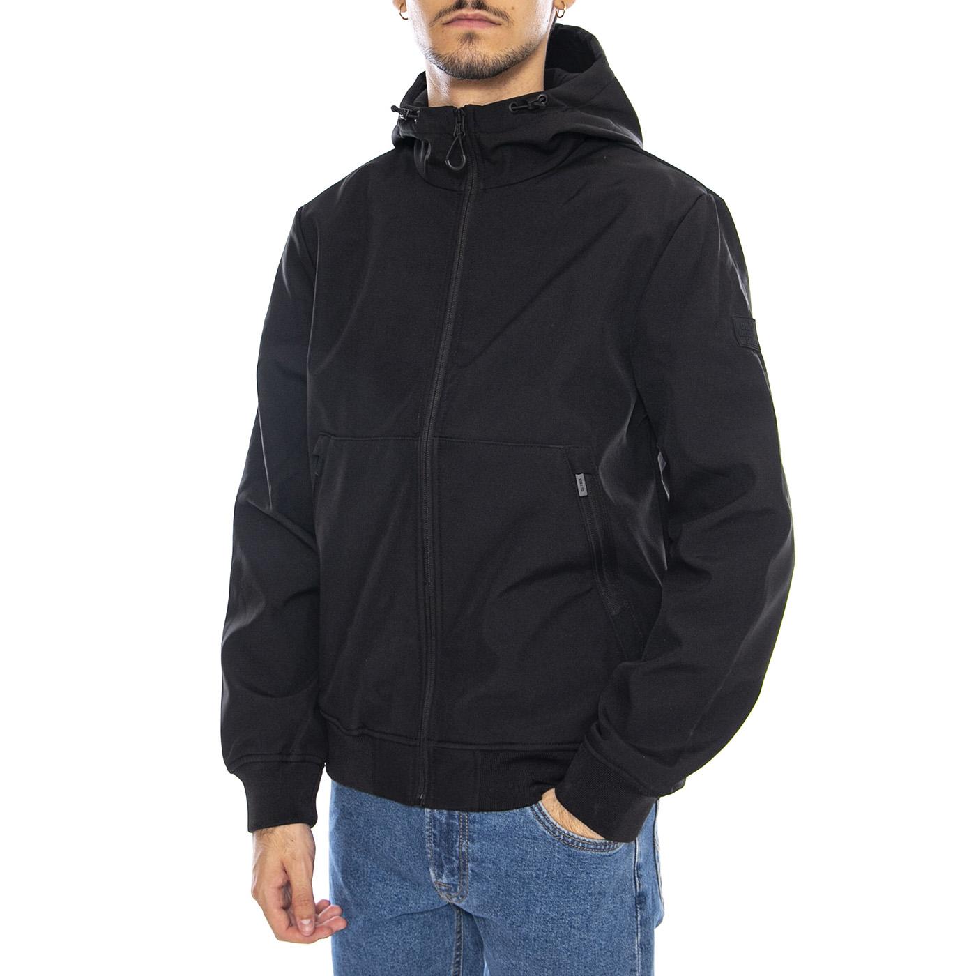 Bowie Softshell Bomber Noos Black - Giacca con Cappouccio Nera 22029276-4498597  ONLY & SONS 