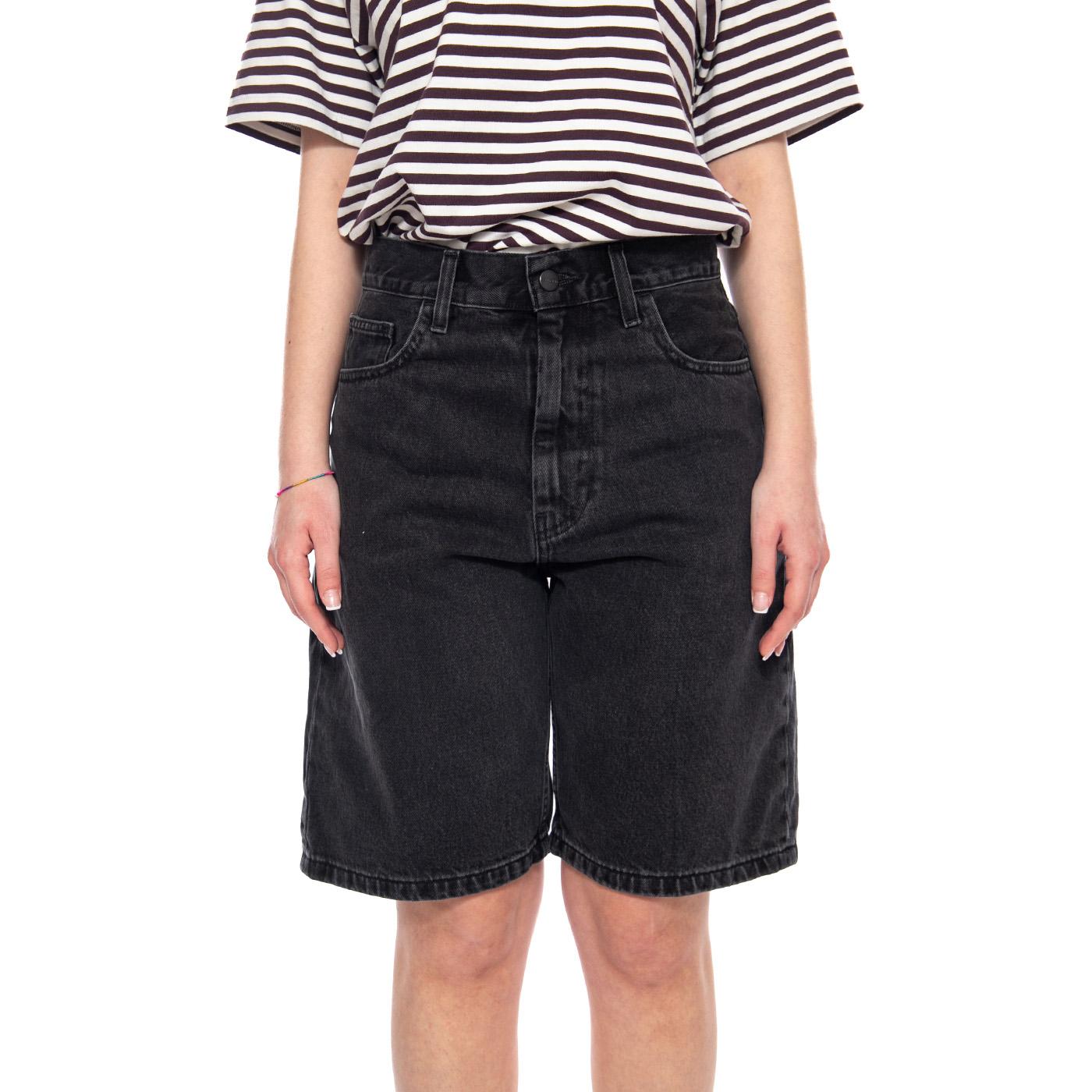 W' Brandon Short Black - Pantaloncini Donna Neri I037021 8906 CARHARTT WIP 