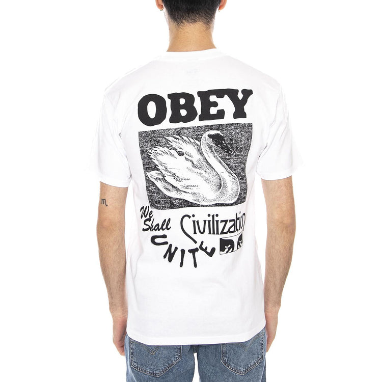 Obey Civilization Tee White -- Maglietta Girocollo Uomo Bianca 165264205 WHT OBEY 