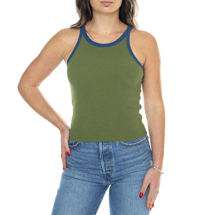 Garden Green Harriet Top - Top Donna Verde WTP00160-GARDEN GREEN  THINKING 