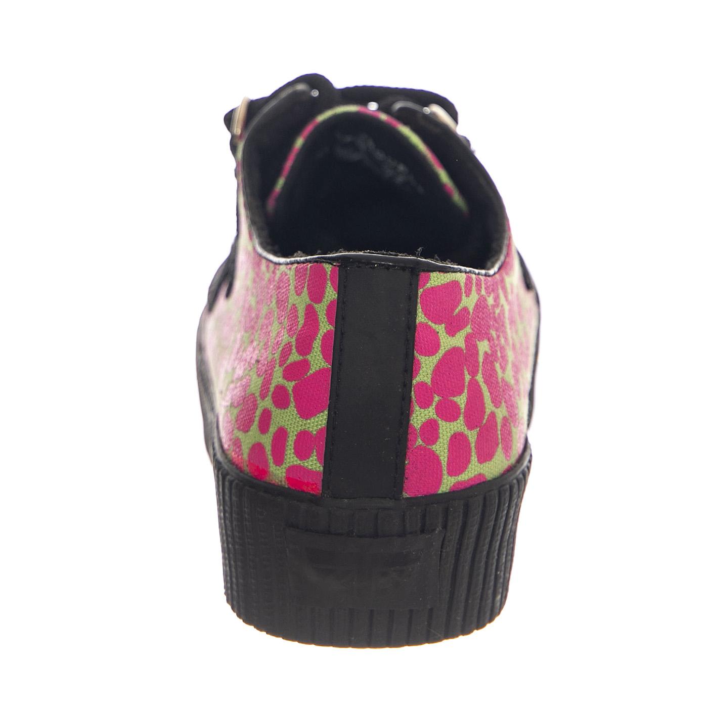Hoxton Creeper Lime / Pink Leo Print - Scarpe Donna Multicolore VS-010X-LLEO  UNDERGROUND 