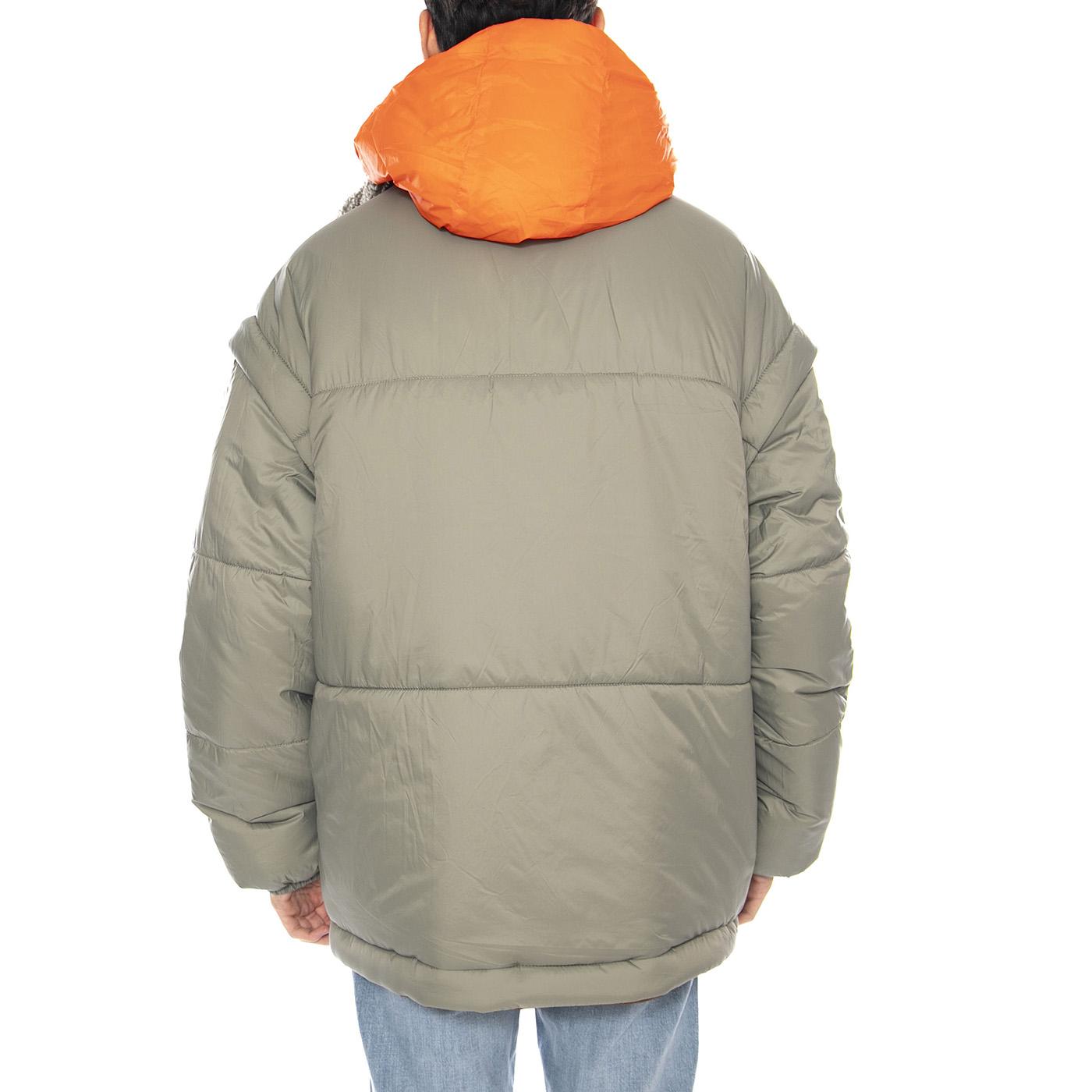 Kristian Conv Puffer Coat -- Giacca Uomo Pecan/Moss Green Reversibile con Cappuccio UGC1158696-PSG . UGG 