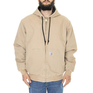 OG Active Jacket Dusty H Brown aged canvas - Giacca Invernale con Cappuccio Uomo Beige I027360-07E3K  CARHARTT WIP 