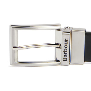 Fife Reversible Leather Belt Black / Chestnut Brown - Cintura in Pelle Nera / Marrone MAC0455-BK31-FW23  BARBOUR 