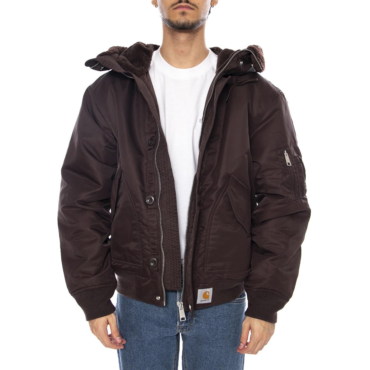 Hd Oltera Bomber Palisander / Angelite - Giacca con Cappuccio Uomo Marrone I035309.3ACXX  CARHARTT WIP 