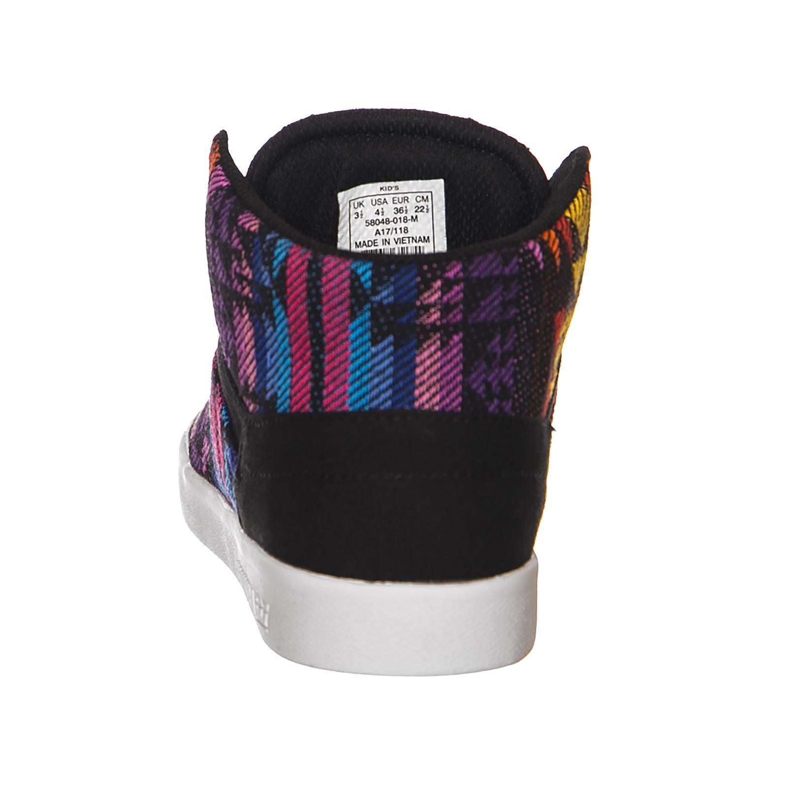 Yorek - Scarpe Profilo Alto Bambino / Bambina Nere  / Multicolore 58048-018  SUPRA 