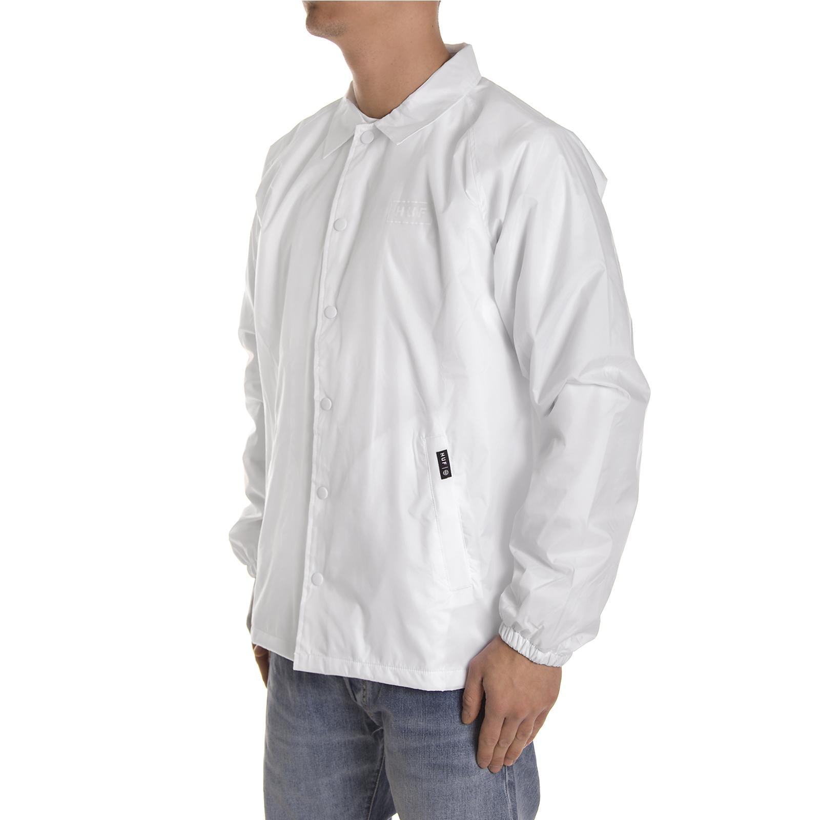 BAR LOGO COACH S JACKET JK00010-WHITE  HUF 