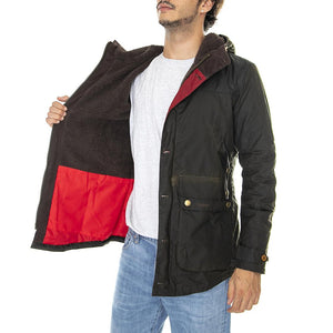 Game Park Olive - Giacca Invernale con Cappuccio Uomo Marrone FW22-MWX0698-OL71  BARBOUR 