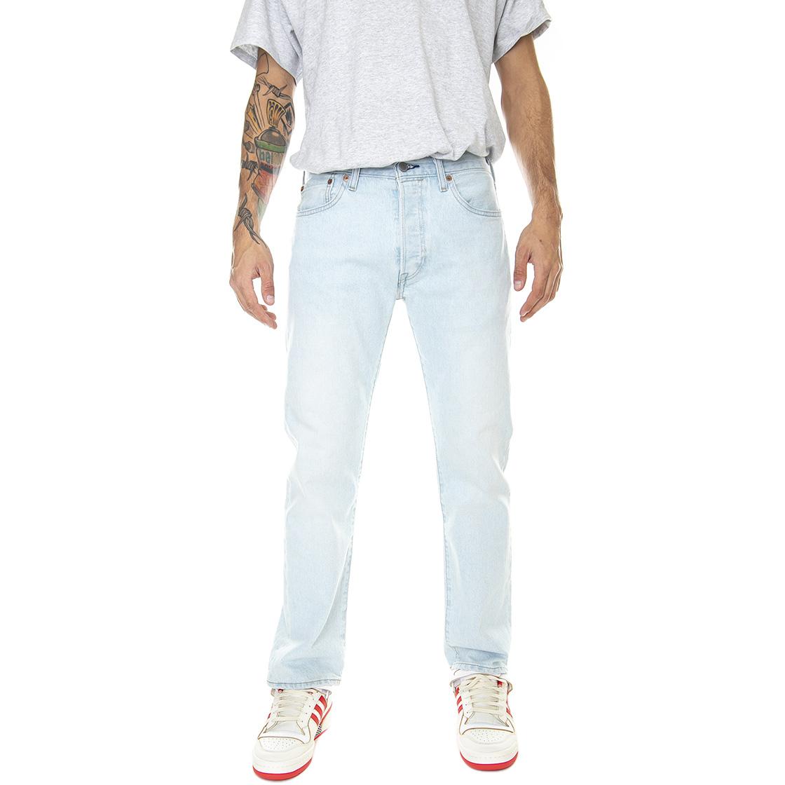 501 Levi's Original Z0914 Light Indigo - Pantaloni Denim Jeans Uomo Blu Chiaro 00501-3330 . LEVIS 