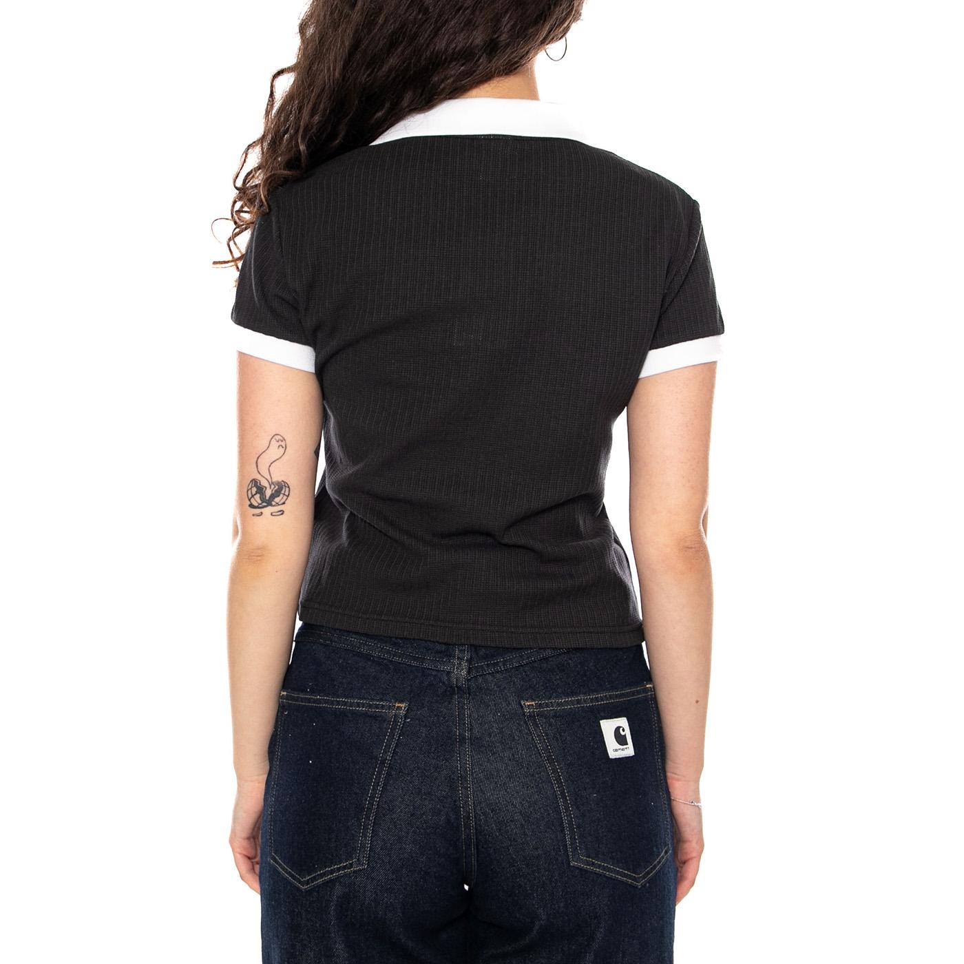 WARDROBE ESS Polo - Polo Donna Nera con Logo Puma 635395 01 PUMA 