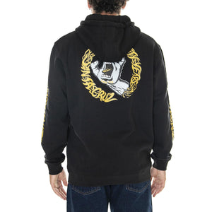 M' Screaming 50 Hood Black - Felpa con Cappuccio Uomo Nera Screaming 50 Hood Black  SANTA CRUZ 