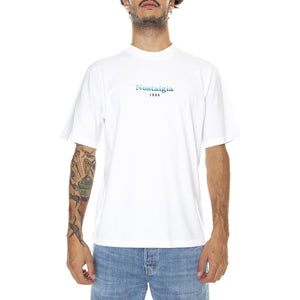 Flow White - Maglietta Girocollo Uomo Bianca S22TFLOW-WHT  USUAL 