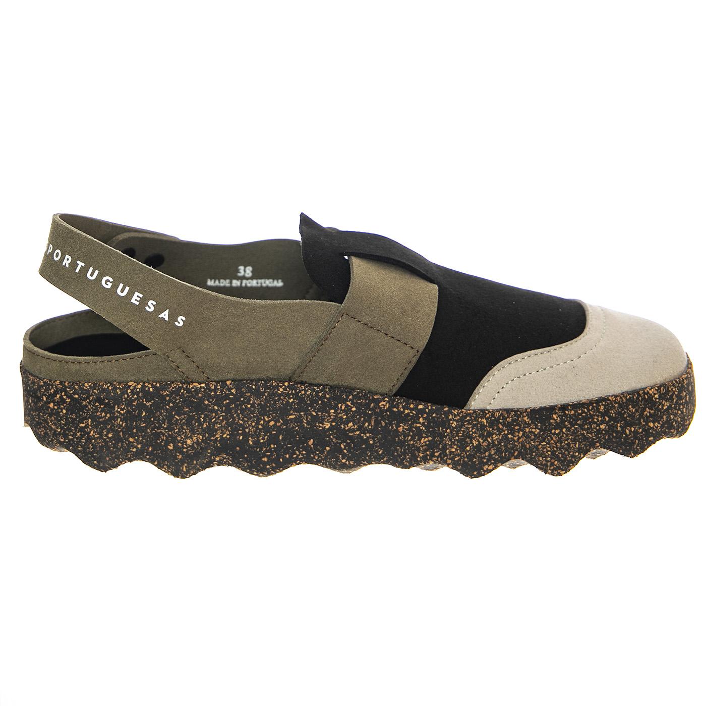 Cute L Suede 1.8 Black - Sandali Donna Nere / Multicolore P018167000-BLACK  ASPORTUGUESAS 