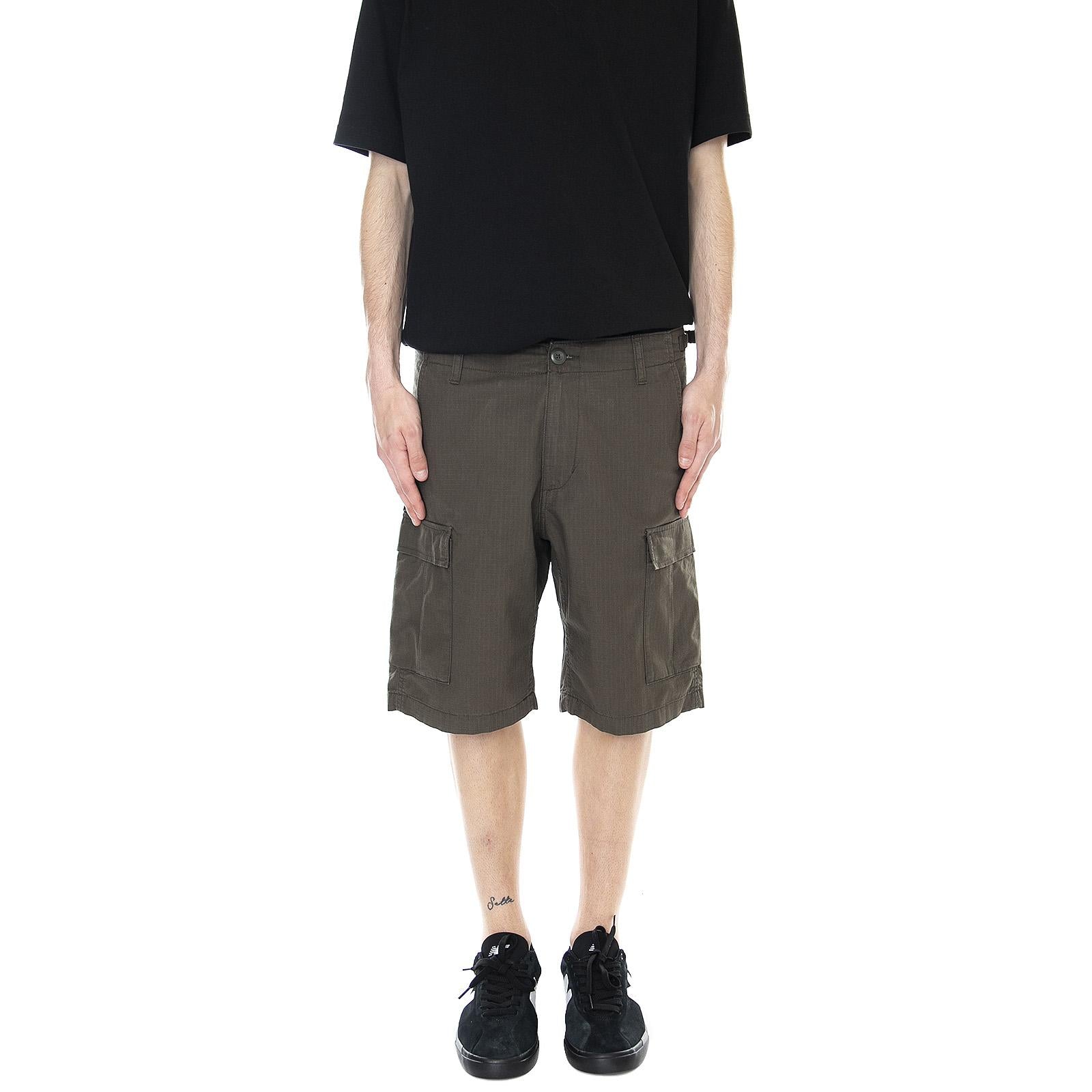 Mens Aviation Shorts - Cypress Rinsed - Bermuda Cargo Uomo Verdi I028245.63.02.00  CARHARTT WIP 