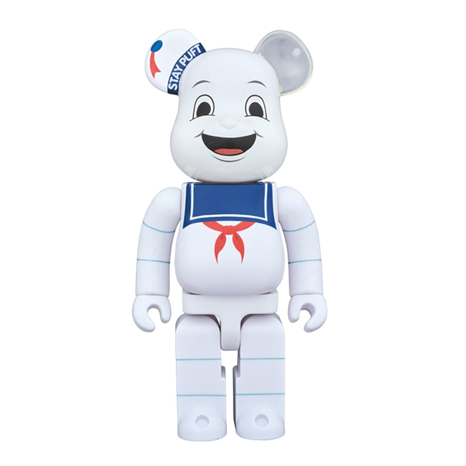 Bearbrick Stay Puft - White/Blue - Pupazzo Gadget Toy  280mm 400STAY  MEDICOM TOY 