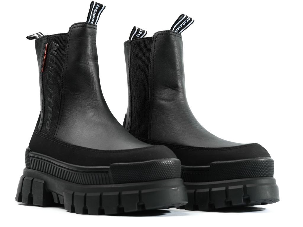 Revolt Chelsea Ranger Black / Black - Scarpe Profilo Alto Donna Nere PAS98356-001-M  PALLADIUM 