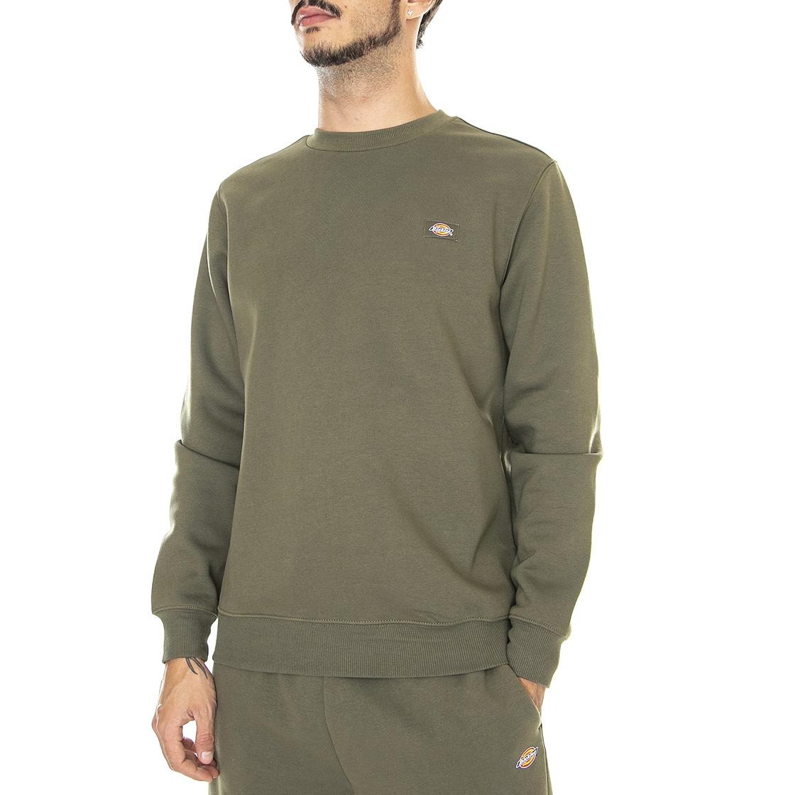 Oakport Sweatshirt Military Green - Felpa Girocollo Uomo Verde DK0A4XCEMGR1  DICKIES 