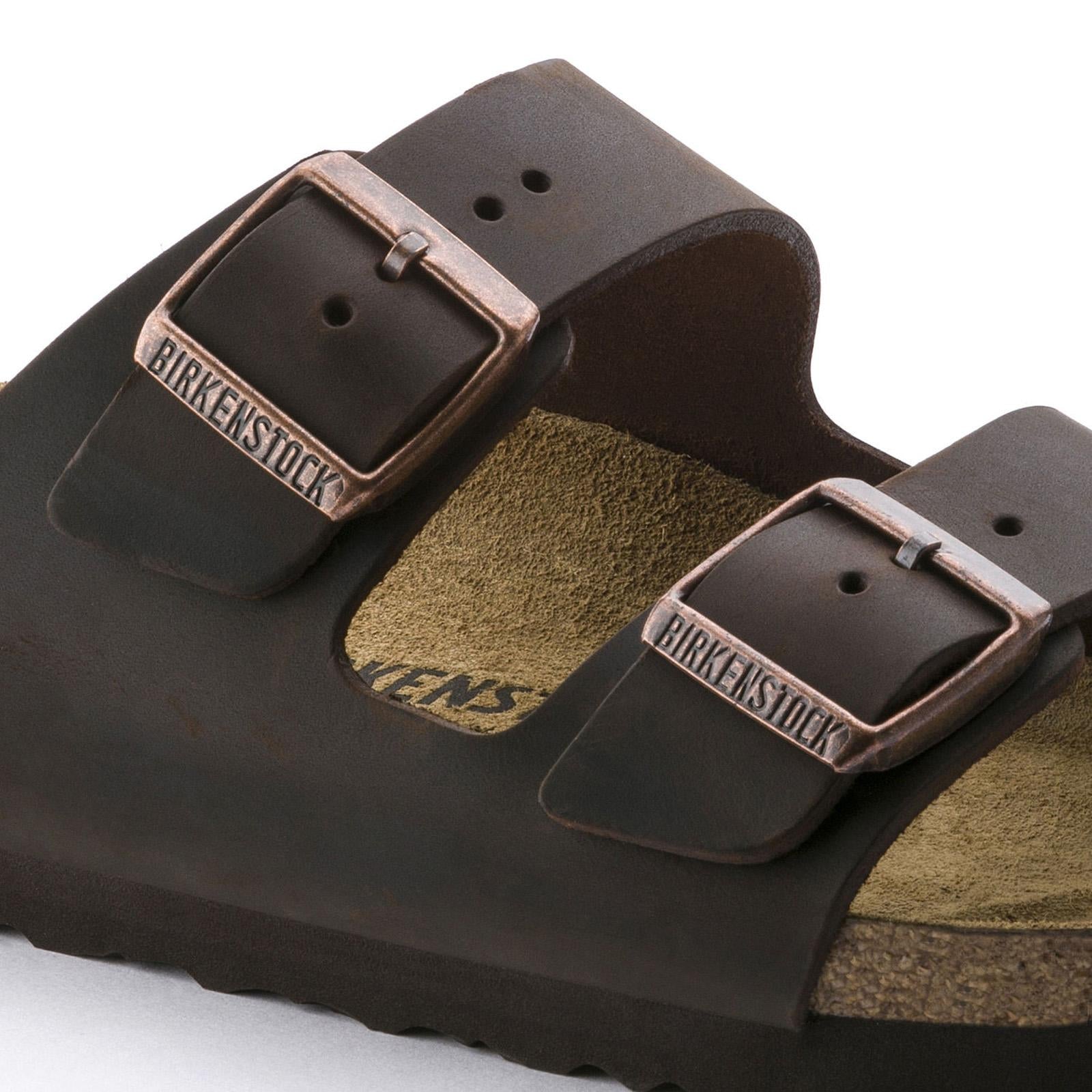 Arizona Habana Oiled Sandals - Leather Brown - Sandali Uomo / Donna Marroni - Calzata Stretta 052533  BIRKENSTOCK 