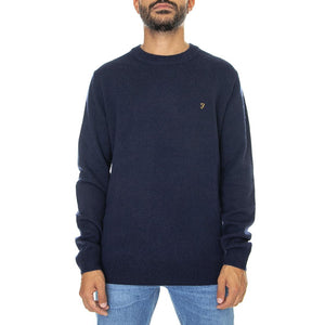 Birchall Crew Sweat True Navy - Maglione Girocollo Uomo Blu Navy F4GFB042-412  FARAH 