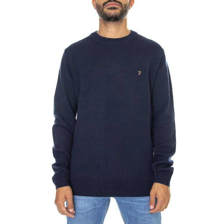 Birchall Crew Sweat True Navy - Maglione Girocollo Uomo Blu Navy F4GFB042-412  FARAH 