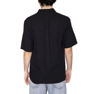 SS Shirt Nera - Camicia Maniche Corte Uomo Nera 112362729  WRANGLER 