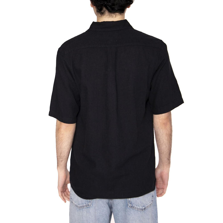 SS Shirt Nera - Camicia Maniche Corte Uomo Nera 112362729  WRANGLER 