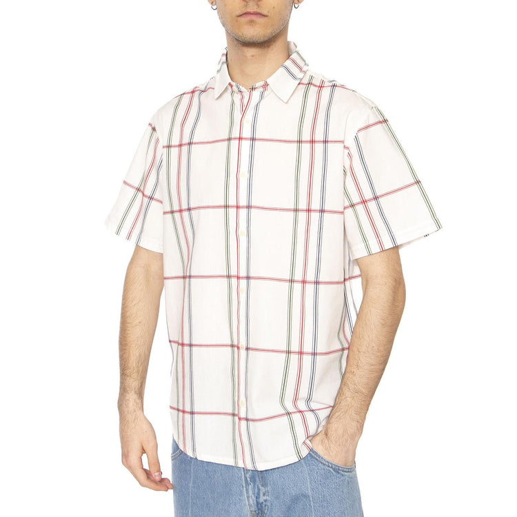 Cambric Stripe Tom Shirt Multicolor - Camicia Maniche Corte Uomo Multicolore MSH00199-MULTICOLOR  THINKING 