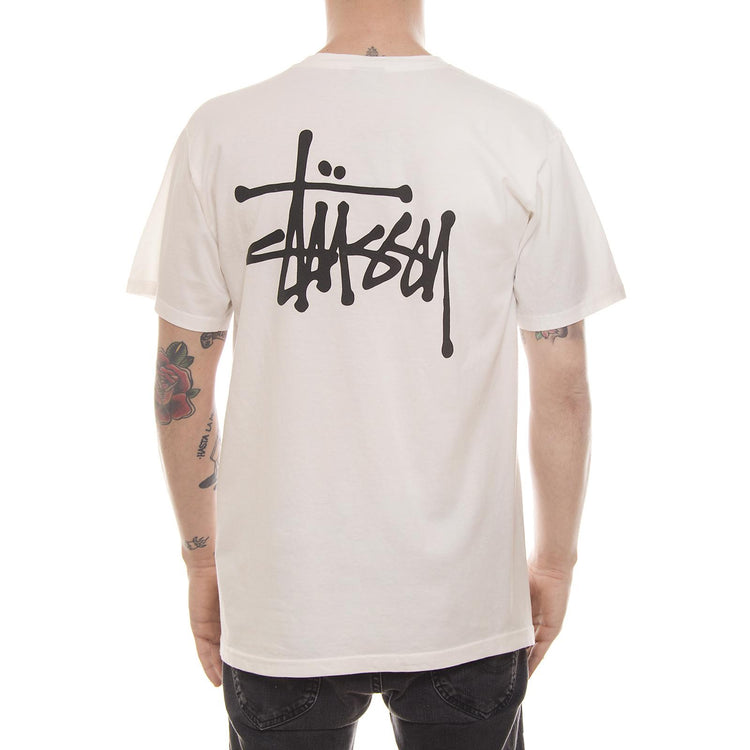 BASIC STUSSY PIG. DYED TEE NATURAL 1904031-NATURAL  STUSSY 