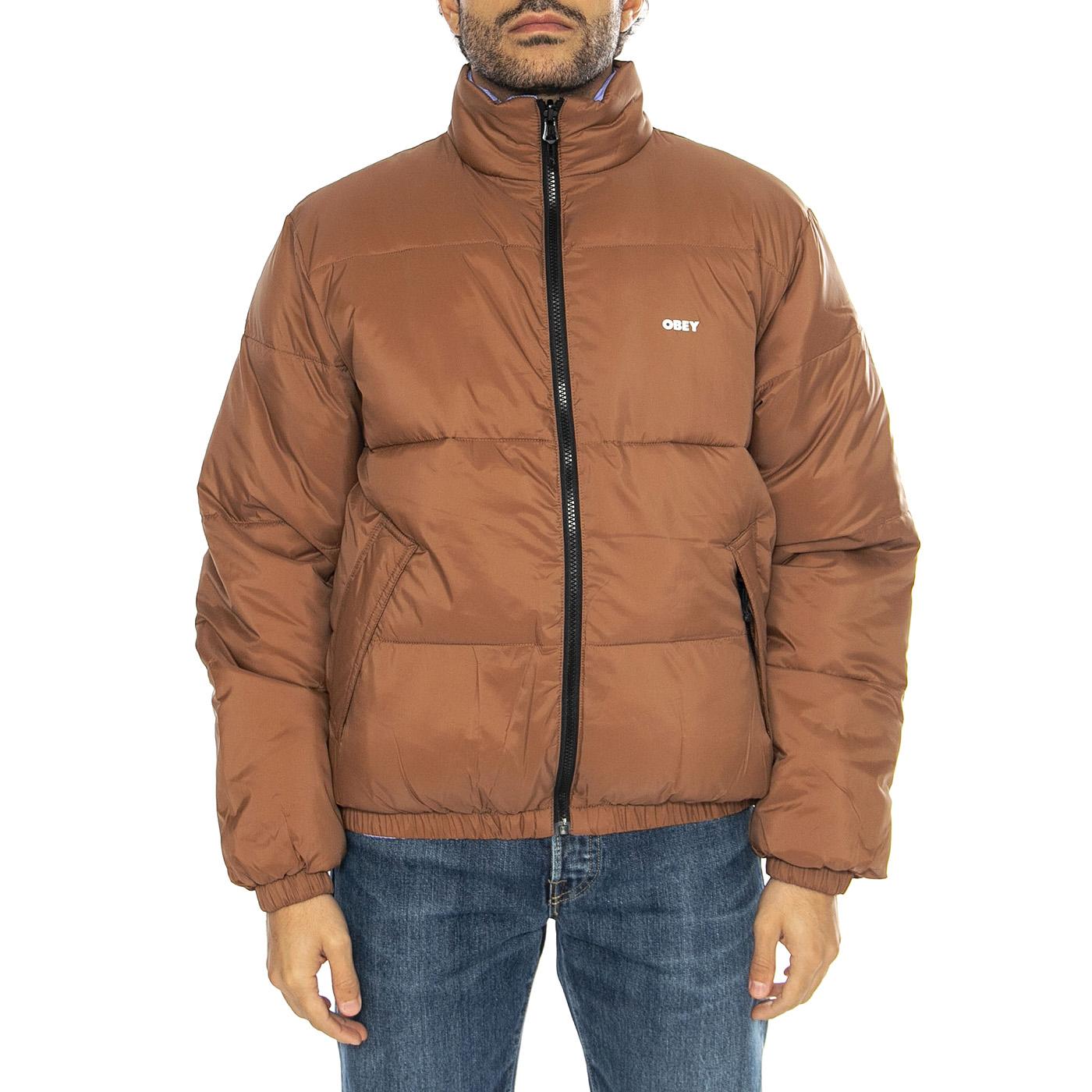 Benny Puffer Jacket Burl Wood Multi - Giacca Reversibile Uomo Multicolore 121800507-WOD  OBEY 