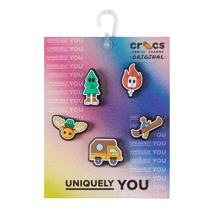 The Great Outdoors 5 Pack - Set di Charm Multicolore per Calzature Crocs 10012138  CROCS 