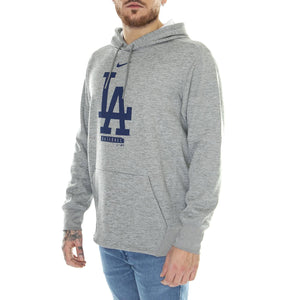 Nike Logo Therma Performance Pullover Hoodie LA Dodgers - Felpa con Cappuccio Uomo Grigia NKAQ-06G-LD-FZR  NIKE 