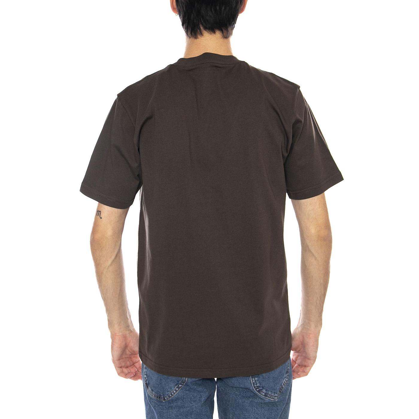 S/S Script T-Shirt Vitola / Citadel - Maglietta Girocollo Uomo Marrone I035700.3CEXX  CARHARTT WIP 