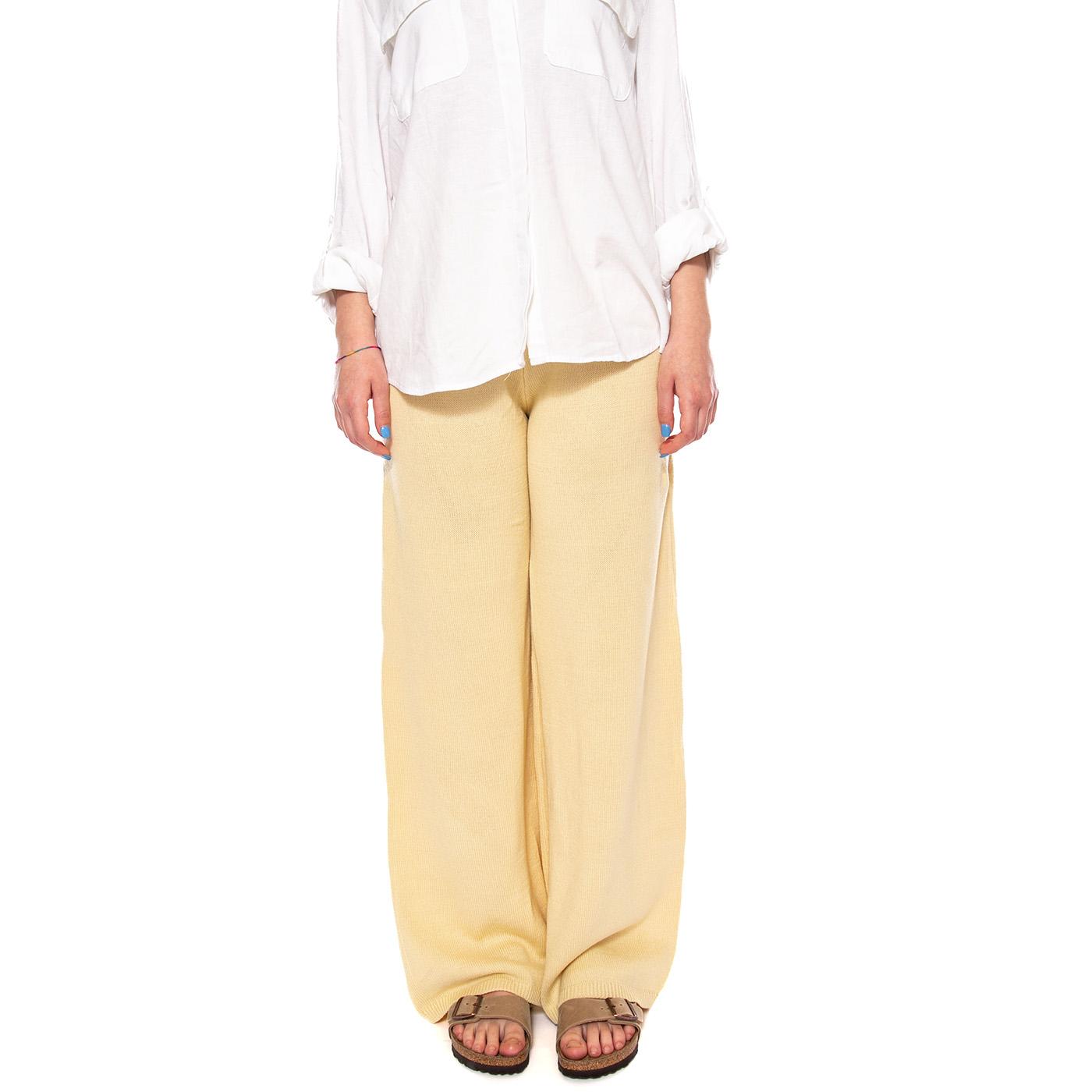 PANTALÓN PUNTO AMARILLO LIGHT YELLOW - Pantaloni Larghi Donna Gialli 266 LYL WILD PONY 