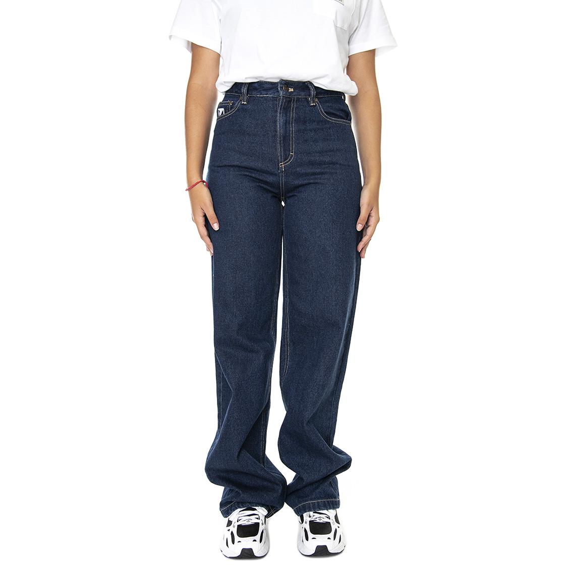 Og Raw Denim Wide Leg Pants Dark Blue - Pantaloni Denim Jeans Donna Blu KRCKW213-022-1  KARL KANI 