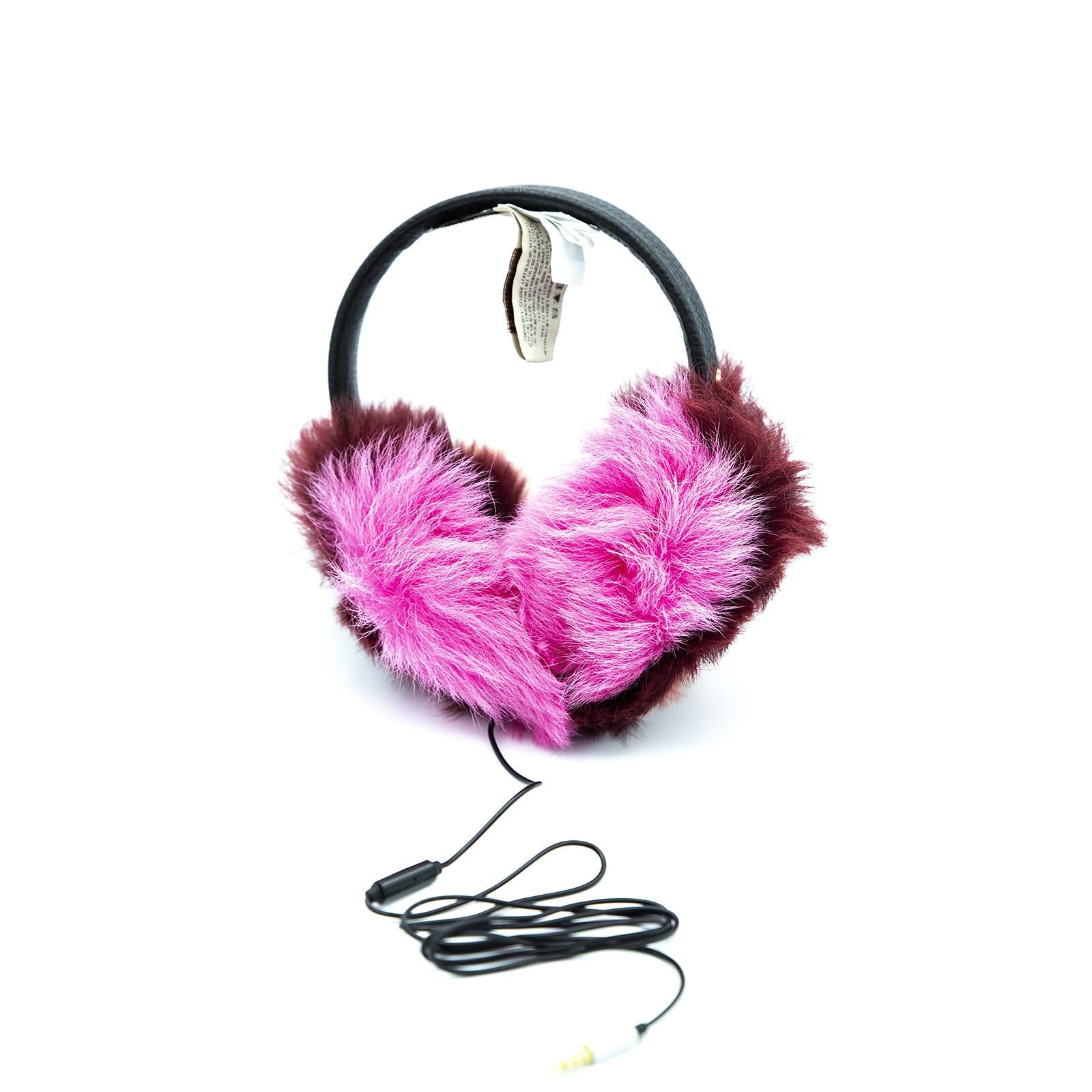 Multi Sheepskin Band - Bright Pink - Cuffie Audio Rosa UGA17401-BPNM . UGG 
