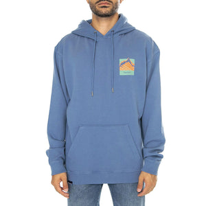 Mountain Back Print LB Hood Blue Horizon - Felpa con Cappuccio Uomo Blu PFD0499-H82  PENFIELD 